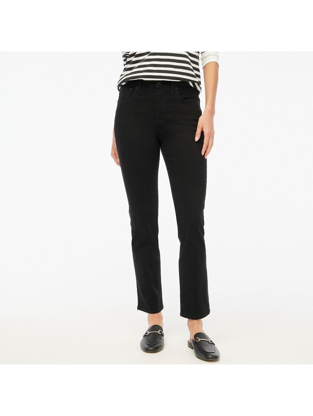 NWT J Crew Factory Essential Straight Jean in All-Day Stretch - Size 30 Petite